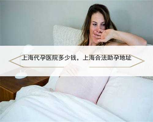 上海代孕医院多少钱，上海合法助孕地址
