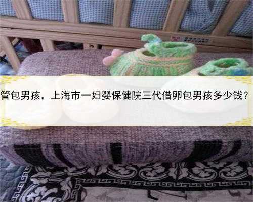 上海私人试管包男孩，上海市一妇婴保健院三代借卵包男孩多少钱？十万够吗？